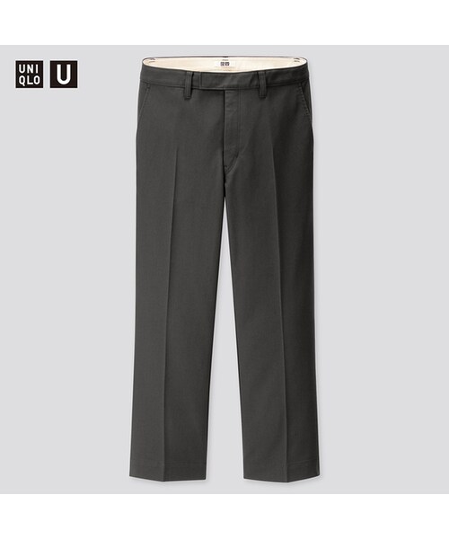 UNIQLO（ユニクロ）の「ストレートアンクルパンツ（その他パンツ・レディース・OLIVE 56/ORANGE 22/DARK GRAY 08・67/58/61/73/55/76/64/70）」の2枚目の写真
