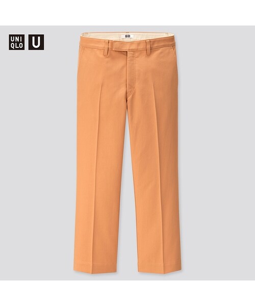 UNIQLO（ユニクロ）の「ストレートアンクルパンツ（その他パンツ・レディース・OLIVE 56/ORANGE 22/DARK GRAY 08・67/58/61/73/55/76/64/70）」の3枚目の写真