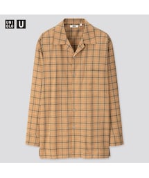 UNIQLO | チェックオープンカラーシャツ（長袖）(シャツ/ブラウス)