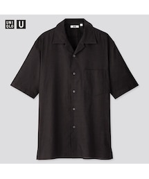 UNIQLO | リネンコットンオープンカラーシャツ（半袖）(シャツ/ブラウス)