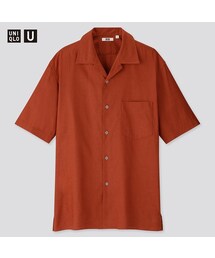 UNIQLO | リネンコットンオープンカラーシャツ（半袖）(シャツ/ブラウス)