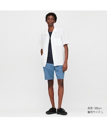 UNIQLO | リネンコットンオープンカラーシャツ（半袖）(シャツ/ブラウス)