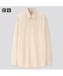 UNIQLO | ストライプレギュラーカラーシャツ（長袖）(シャツ/ブラウス)