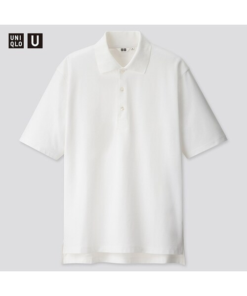 UNIQLO（ユニクロ）の「スーピマコットンポロシャツ（半袖）（ポロシャツ・メンズ・BLUE 67/WHITE 00/ORANGE 22/BLACK 09・XL/XXL/XS/M/L/S）」の2枚目の写真