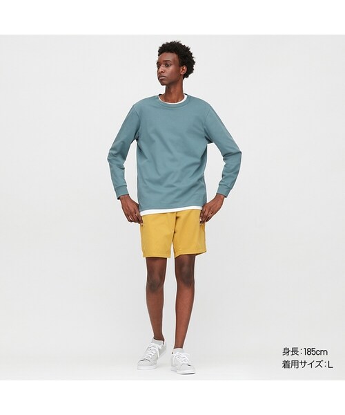 UNIQLO（ユニクロ）の「チノショートパンツ（丈短め21.5～25cm）（その他パンツ・メンズ・BROWN 35/BLUE 66/PINK 12/DARK GREEN 58/GREEN 54/BLUE 63/BLACK 09/YELLOW 44/DARK GRAY 08/WHITE 00/NAVY 69/BEIGE 32・M/3XL/XXL/S/L/XL/XS/4XL）」の11枚目の写真