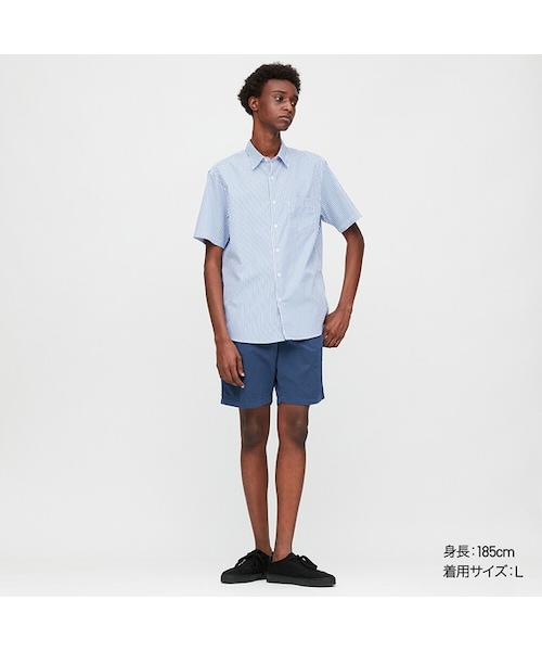 UNIQLO（ユニクロ）の「チノショートパンツ（丈短め21.5～25cm）（その他パンツ・メンズ・BROWN 35/BLUE 66/PINK 12/DARK GREEN 58/GREEN 54/BLUE 63/BLACK 09/YELLOW 44/DARK GRAY 08/WHITE 00/NAVY 69/BEIGE 32・M/3XL/XXL/S/L/XL/XS/4XL）」の8枚目の写真