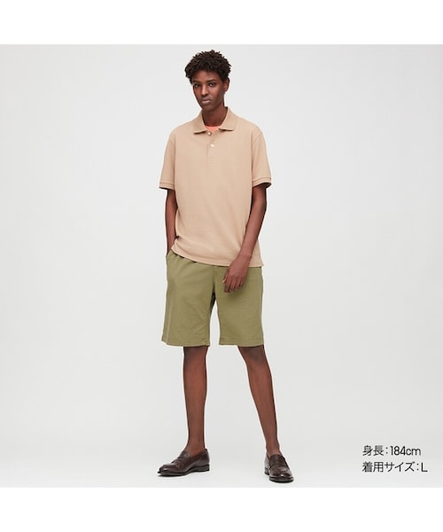 UNIQLO（ユニクロ）の「カットソーイージーショートパンツ（その他パンツ・メンズ・NAVY 69/OLIVE 56/BROWN 34・S/XXL/XS/L/3XL/XL/4XL/M）」の3枚目の写真