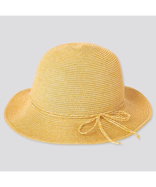 UNIQLO（ユニクロ）の「GIRLS UVカットハット（キャップ・キッズ・OFF WHITE 01/BEIGE 32・フリー）」の2枚目の写真