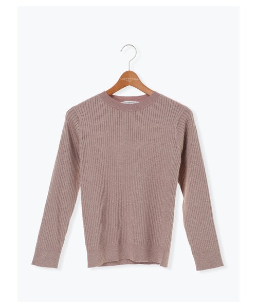 Lugnoncure（ルノンキュール）の「ラメリブニットプルオーバー LS（トップス・グレー/オレンジ/ブラウン・F）」の10枚目の写真