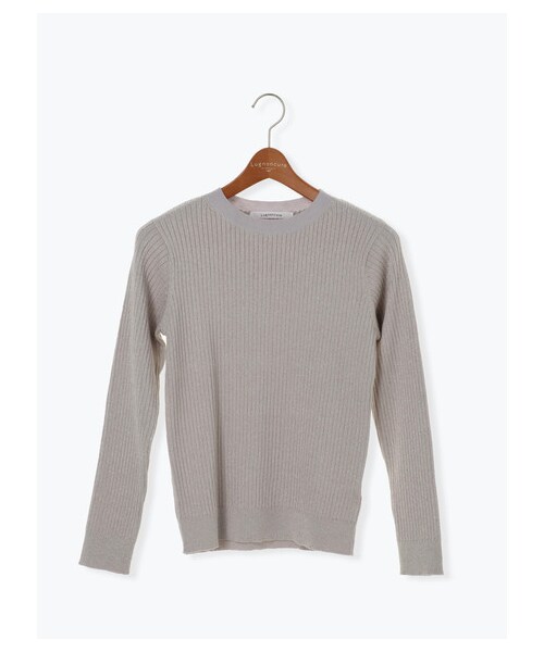 Lugnoncure（ルノンキュール）の「ラメリブニットプルオーバー LS（トップス・グレー/オレンジ/ブラウン・F）」の8枚目の写真