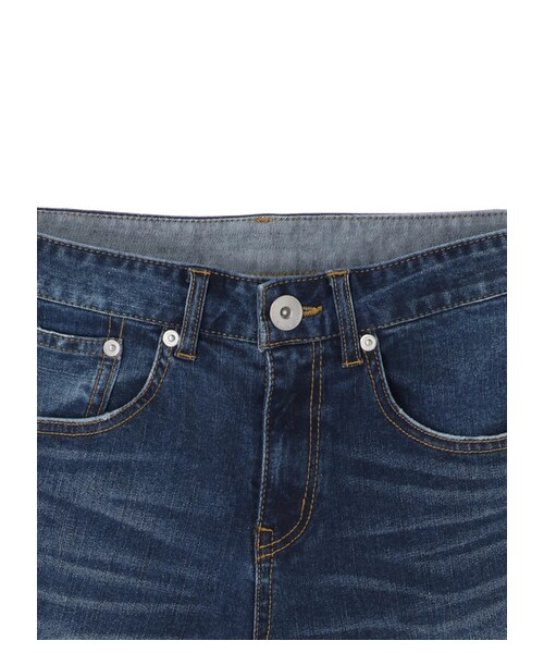 YECCA VECCA（イェッカヴェッカ）の「カットオフストレッチデニムパンツ（パンツ・ライトグレー/インディゴ・S/M/L）」の10枚目の写真