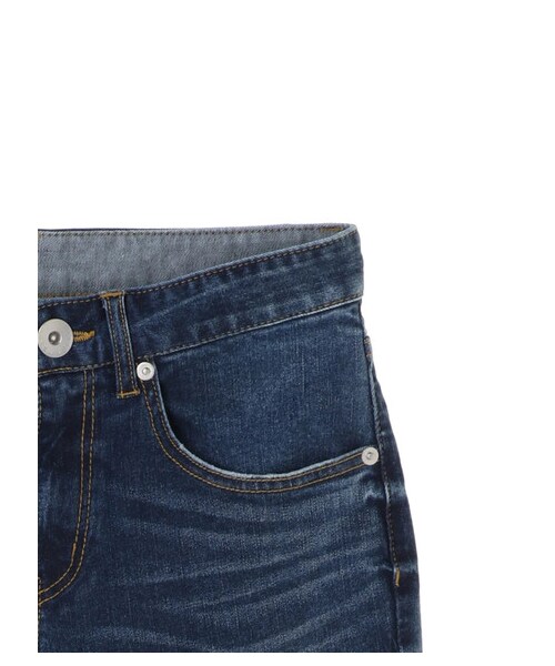 YECCA VECCA（イェッカヴェッカ）の「カットオフストレッチデニムパンツ（パンツ・ライトグレー/インディゴ・S/M/L）」の11枚目の写真