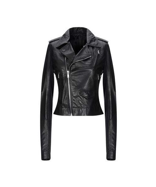 Rick Owens(リックオウエンス)の「Rick Owens RICK OWENS Jacket(ライダースジャケット・レディース・Black・6)」の1枚目の写真