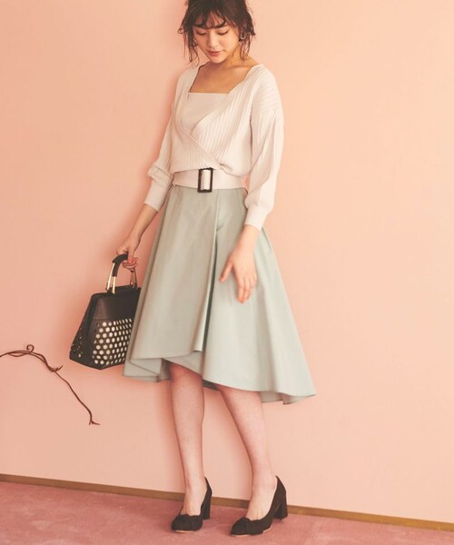31 Sons de mode♡可愛いアシンメトリータイプライターフレアスカート 新品31 sons de mode アシンメトリータイプライターフレアスカート