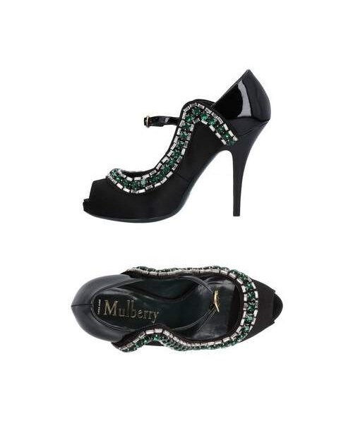 新品未使用】 【mulberry】黒のヒールパンプス｜レディース