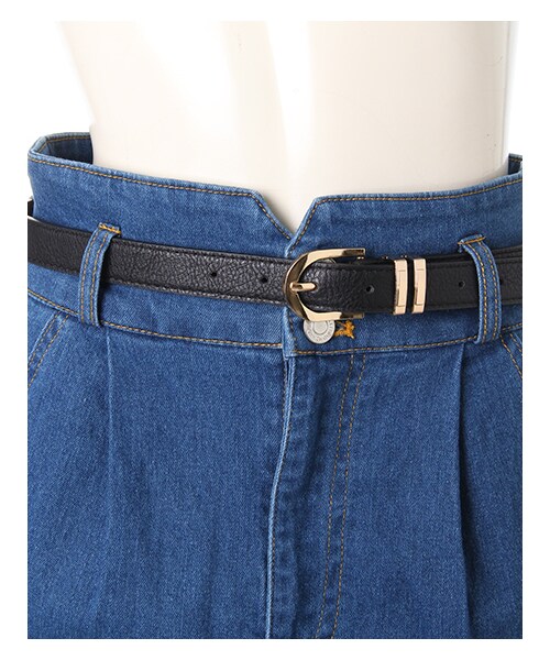 INGNI（イング）の「ベルト付コクーン／スカート（スカート・レディース・ﾃﾞﾆﾑ/ﾌﾞﾙｰ・M）」の4枚目の写真