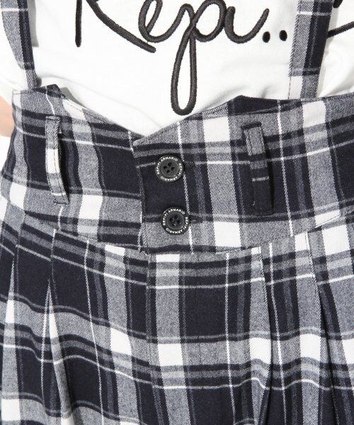 repipi armario（レピピ アルマリオ）の「サスツキチェックパンツ（パンツ・レディース・レッドチェック/グリーンチェック/ブラックチェック・ＸＳ/Ｍ）」の8枚目の写真