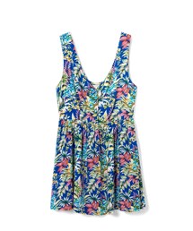 LOVFEE | 仲夏花卉V領小排釦無袖洋裝(ワンピース/ドレス)