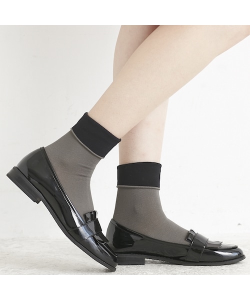 ORiental TRaffic（オリエンタルトラフィック）の「エナメルローファー（シューズ・レディース・ブラック/ブラック/ホワイト/ネイビー・34/35/36/37/38/39/40/41/42）」の10枚目の写真