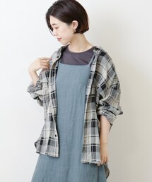 MJUKA. | チェックワークシャツ(トップス)