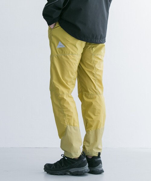 and wander（アンドワンダー）の「and wander W weave windy pants