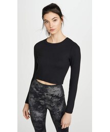 Beyond Yoga Keep In Line Cropped Pullover