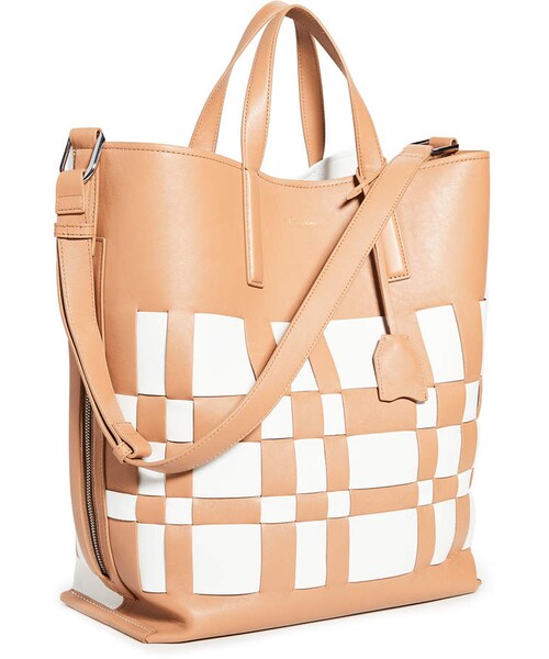 3.1 Phillip Lim（スリーワンフィリップリム）の「3.1 Phillip Lim Odita Modern Lattice Shopper Bag（トートバッグ・レディース・Brown・One Size）」の4枚目の写真