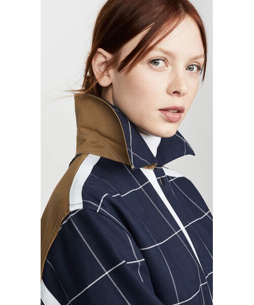 3.1 Phillip lim スネーク パターン トレンチコート Nilway トレンチコート コート ハイロングサイドスリット