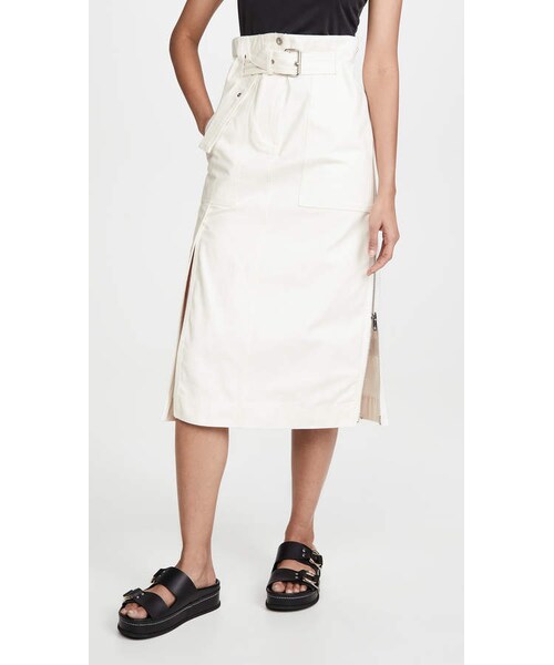 3.1 Phillip Lim（スリーワンフィリップリム）の「3.1 Phillip Lim Betled Cargo Midi Skirt（スカート・レディース・White・0/2/4/6/8/10）」の4枚目の写真