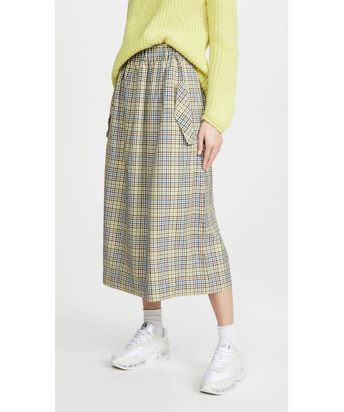 tibi(ティビ)の「Tibi Smocked Waistband Full Skirt(スカート・レディース・Beige・0/2/4/8/12)」の1枚目の写真