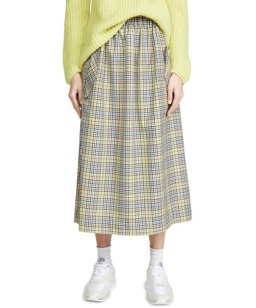 tibi(ティビ)の「Tibi Smocked Waistband Full Skirt(スカート・レディース・Beige・0/2/4/8/12)」の5枚目の写真