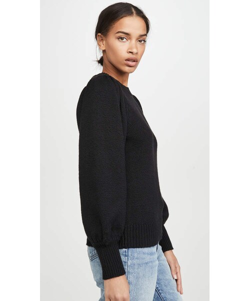 525 America(525アメリカ)の「525 America Puff Sleeve Crew Pullover(ニット/セーター・レディース・Black・XS/S/L)」の2枚目の写真