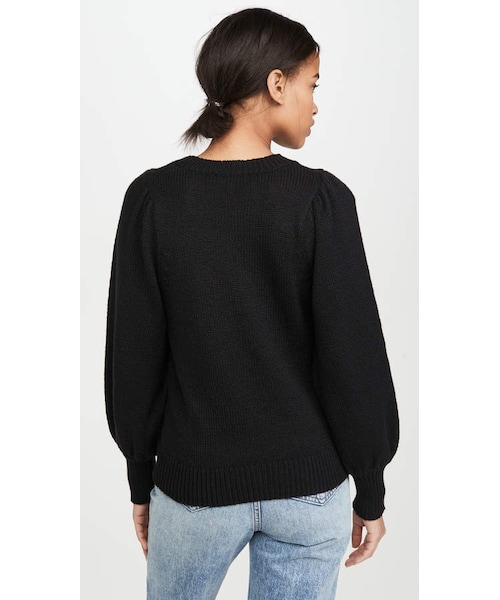 525 America(525アメリカ)の「525 America Puff Sleeve Crew Pullover(ニット/セーター・レディース・Black・XS/S/L)」の4枚目の写真