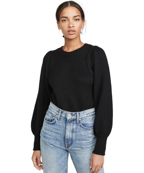 525 America(525アメリカ)の「525 America Puff Sleeve Crew Pullover(ニット/セーター・レディース・Black・XS/S/L)」の5枚目の写真