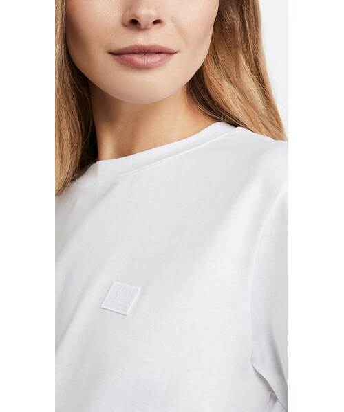 Acne Studios（アクネストゥディオズ）の「Acne Studios Ellison Face T-Shirt（Tシャツ/カットソー・レディース・White・XS/S/M/L/XXS）」の3枚目の写真