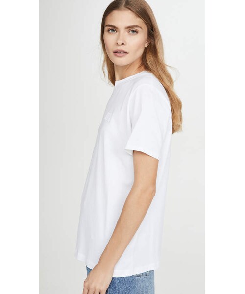 Acne Studios（アクネストゥディオズ）の「Acne Studios Ellison Face T-Shirt（Tシャツ/カットソー・レディース・White・XS/S/M/L/XXS）」の4枚目の写真