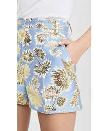 No. 21 Metallic Floral Shorts