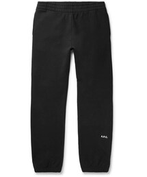 A.P.C. + Jjjjound Justin Slim-Fit Logo-Detailed Loopback Cotton-Jersey Sweatpants
