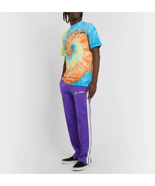 Palm Angels（パームエンジェルス）の「Palm Angels Striped Tech-Jersey Track Pants（その他パンツ・メンズ・Purple・XS/M/L/XL）」の3枚目の写真