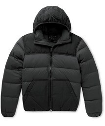 FILSON | Filson Featherweight Canvas-Trimmed Quilted Nylon Hooded Down Jacket (テーラードジャケット)