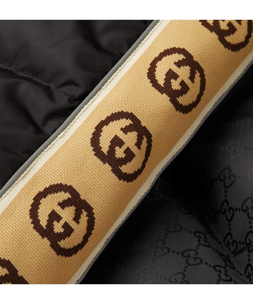 GUCCI（グッチ）の「Gucci Logo-Jacquard Webbing-Trimmed Quilted