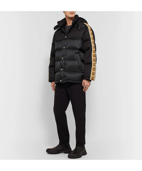 GUCCI（グッチ）の「Gucci Logo-Jacquard Webbing-Trimmed Quilted