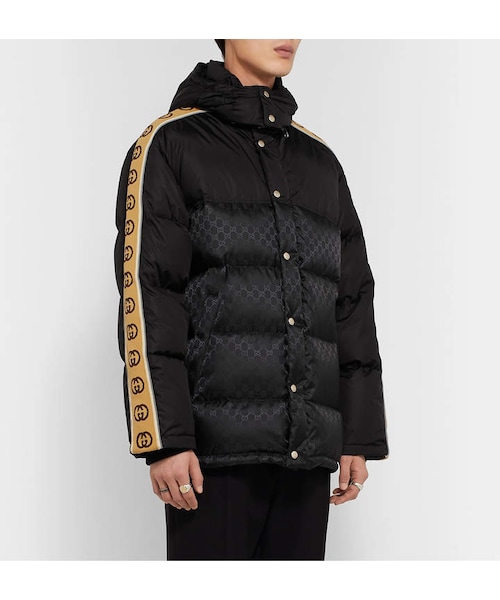 GUCCI（グッチ）の「Gucci Logo-Jacquard Webbing-Trimmed Quilted