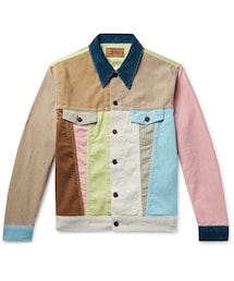 Levi's | Levi's Vintage Clothing Soap Box Colour-Block Cotton-Corduroy Trucker Jacket(テーラードジャケット)