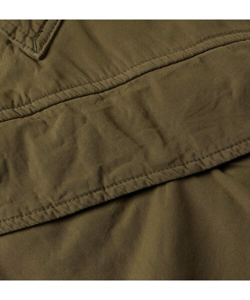 VISVIM（ビズビム）の「Visvim Wright Fleece-Trimmed Padded Cotton-Blend Parka（ジャケット/アウター・メンズ・Green・1/2/3/4/5）」の4枚目の写真