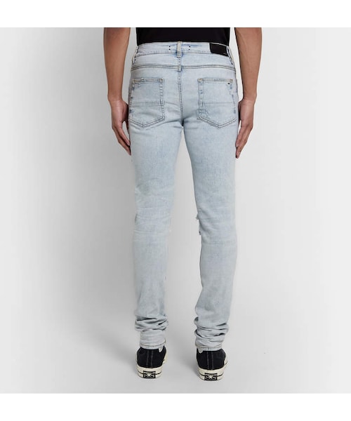 AMIRI（アミリ）の「Amiri Mx1 Skinny-Fit Panelled Distressed