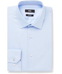 HUGO BOSS | Hugo Boss Light-Blue Gelson Cotton-Poplin Shirt(シャツ/ブラウス)