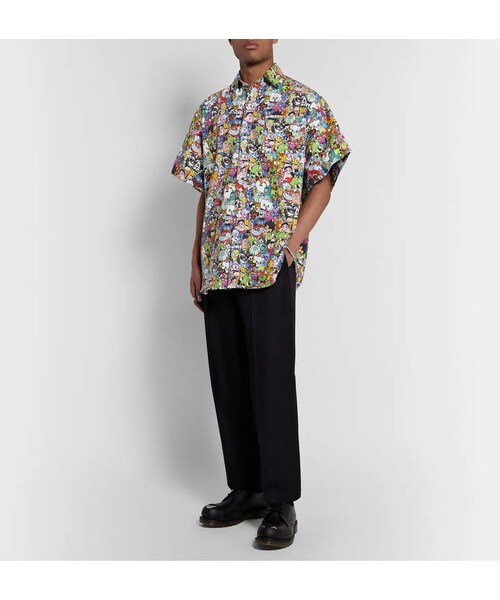 VETEMENTS(ヴェトモン)の「Vetements Oversized Printed Cotton Shirt(シャツ/ブラウス・メンズ・multi・XS/S/M/L)」の3枚目の写真