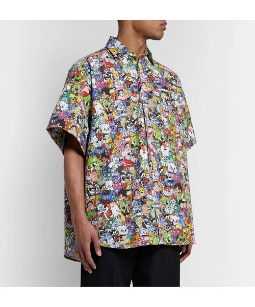 VETEMENTS(ヴェトモン)の「Vetements Oversized Printed Cotton Shirt(シャツ/ブラウス・メンズ・multi・XS/S/M/L)」の5枚目の写真