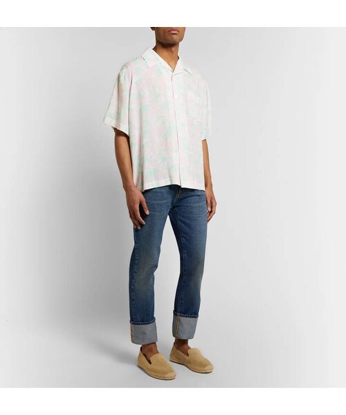 LOEWE(ロエベ)の「Loewe Camp-Collar Floral-Print Woven Shirt(シャツ/ブラウス・メンズ・Pink・M/XL)」の2枚目の写真